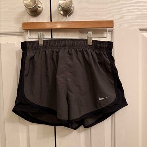 Nike Women's Black and Gray Athletic Shorts